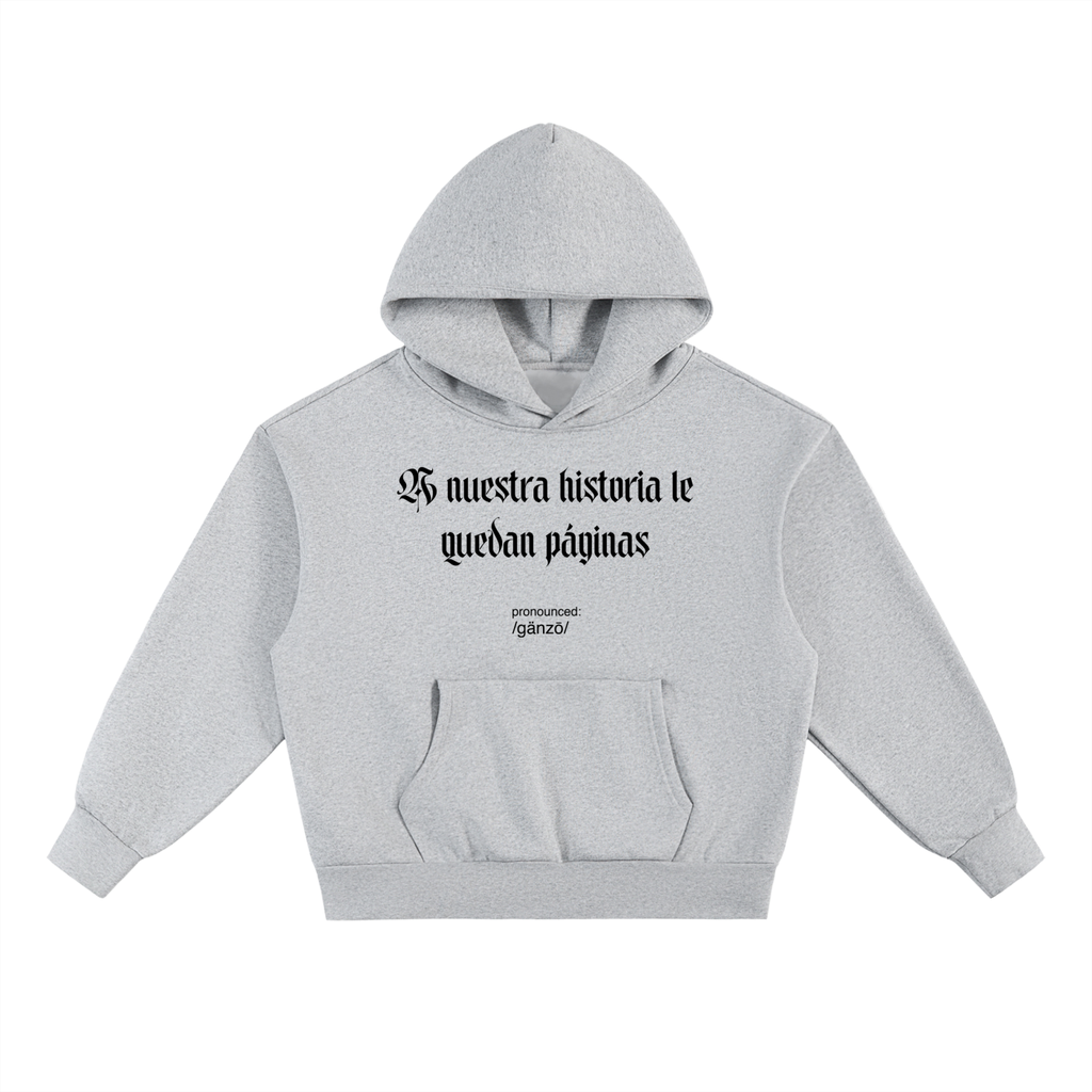 A nuestra historia le quedan páginas Heather Grey Hoodie