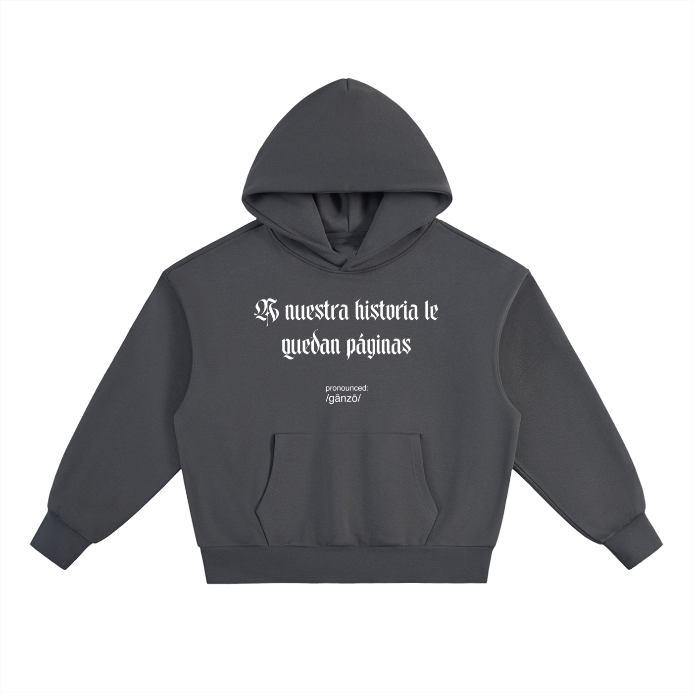 A nuestra historia le quedan páginas Dark Grey Hoodie